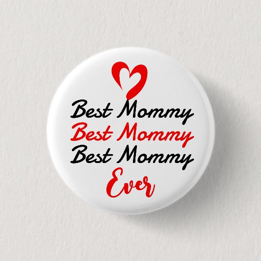 de beste moeder mama ooit ronde button 3,2 cm (Voorkant)