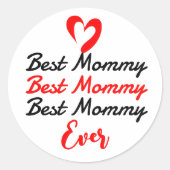 de beste moeder mama ooit ronde sticker (Voorkant)