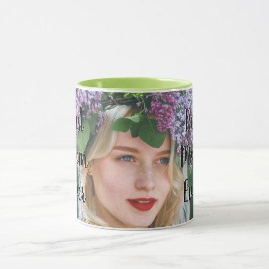 De beste moeder ooit de foto van je moeder hier mok (Midden)