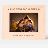 De beste moeder ooit harten en namen gegraveerde lijstjes