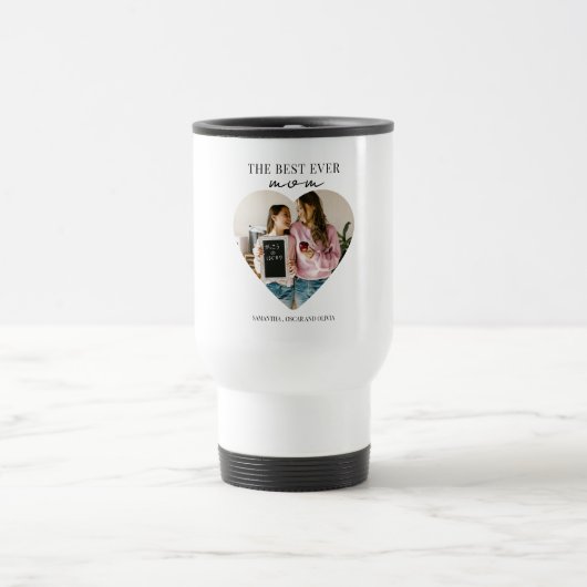 De beste moeder ooit hartfoto reisbeker (Center)