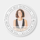 De Beste Moeder Ooit Modern Klassieke Foto Magneet (Voorkant)