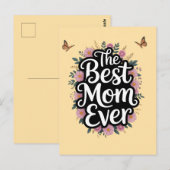 De Beste Moeder Ooit - Moederdagviering Briefkaart (Voorkant / Achterkant)