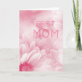 De beste moeder ooit pastel elegante florale kaart (Voorkant)