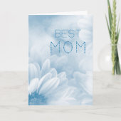 De beste moeder ooit pastel elegante florale kaart (Voorkant)