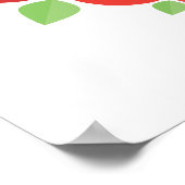 De beste moeder ooit roodrozen met moederdag poster (Hoek)