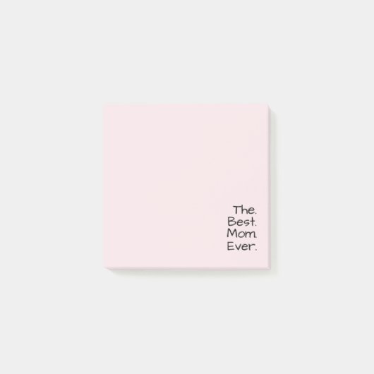 De Beste Moeder Ooit | Roze Verjaardagscadeau Voor Post-it® Notes (Voorkant)