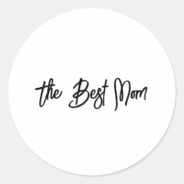 De beste moeder ronde sticker