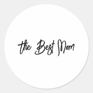 De beste moeder ronde sticker