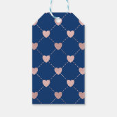 De beste moeder roze hartritme waardering cadeaulabel (Achterkant)