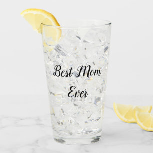 De beste moeder sms-roze glas