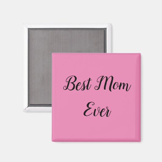 De beste moeder sms-roze magneet (Voorkant / Achterkant)