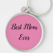 De beste moeder sms-roze sleutelhanger (Voorkant)