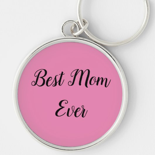 De beste moeder sms-roze sleutelhanger (Voorkant)
