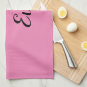 De beste moeder sms-roze theedoek (Quarter Fold)