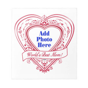De beste moeder ter wereld. Foto Red Hearts Notitieblok