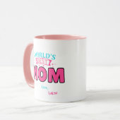 De beste moeder ter wereld gepersonaliseerde novit mok (Voorkant links)