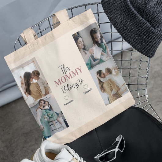 De beste moeder ter wereld - Hartfoto en aangepast Tote Bag