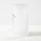 De beste moeder ter wereld matglas bierpul (Center)