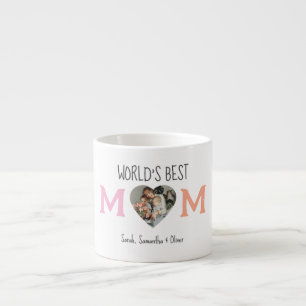 De beste moeder ter wereld met foto en aangepaste  espresso kop