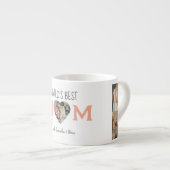 De beste moeder ter wereld met foto en aangepaste  espresso kop (Voorkant rechts)