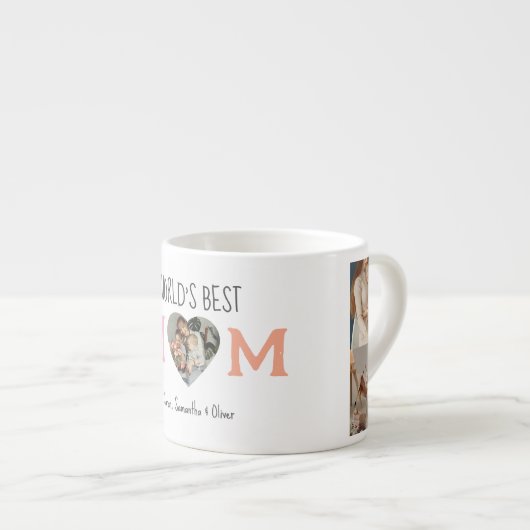 De beste moeder ter wereld met foto en aangepaste espresso kop (Voorkant rechts)