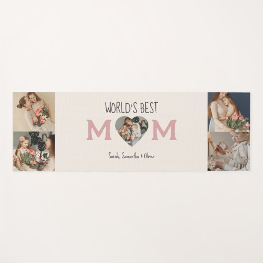 De beste moeder ter wereld - Moederdag Gift Yogamat (Voorkant (horizontaal))