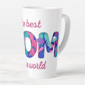 De beste moeder ter wereld | Moederdag Koffie Latte Mok (Rechterhoek)