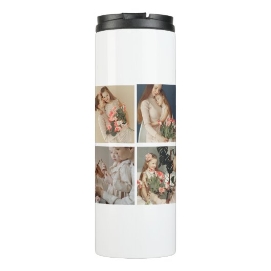 De beste moeder ter wereld - Photo Collage Gift | Thermosbeker (Achterkant)