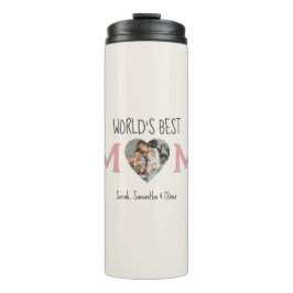 De beste moeder ter wereld - Photo Collage Gift | Thermosbeker