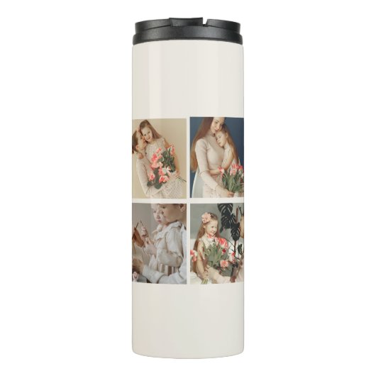 De beste moeder ter wereld - Photo Collage Gift | Thermosbeker (Achterkant)