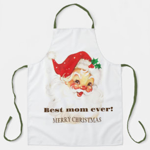 De beste moeder ter wereld, retro Santa Claus Schort
