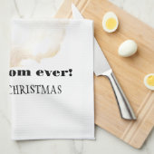 De beste moeder ter wereld, retro Santa Claus Theedoek (Quarter Fold)