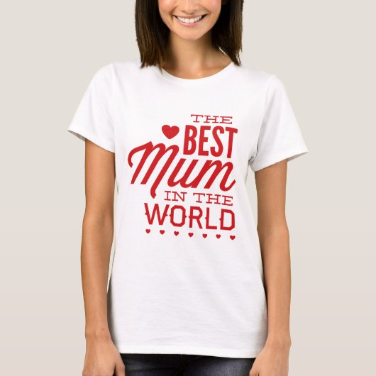 De beste moeder ter wereld t-shirt (Voorkant)