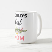 De beste moeder ter wereld zwart koffiemok (Voorkant rechts)