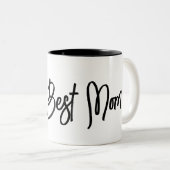 De beste moeder tweekleurige koffiemok (Voorkant rechts)
