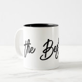 De beste moeder tweekleurige koffiemok (Voorkant links)