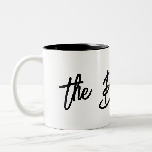 De beste moeder tweekleurige koffiemok (Links)