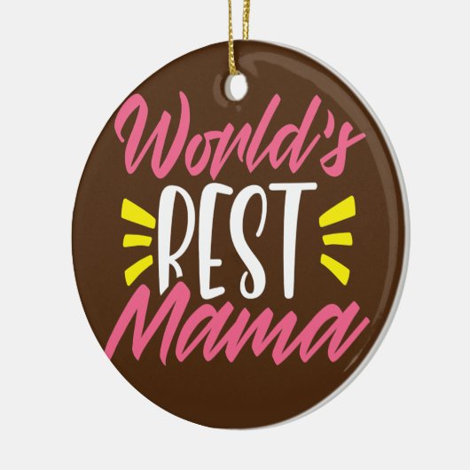 De beste moeder van moeder moeder moeder moeder mo keramisch ornament (Links)