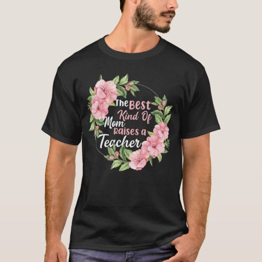 De beste moeder voedt een leraar op t-shirt (Voorkant)