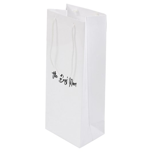 De beste moeder wijn cadeautas (Voorkant Gekanteld)