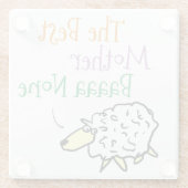 De beste moederbank is geen pijlkaarde glazen onderzetter (Achterkant)