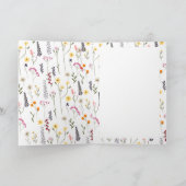 De beste moederdag 15 foto's drukte bloemen kaart (Binnen)