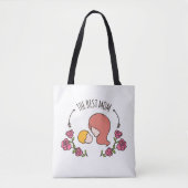 De beste Moederdag Canvas tas. Tote Bag (Voorkant)