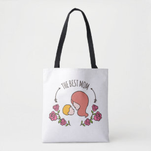De beste Moederdag Canvas tas. Tote Bag