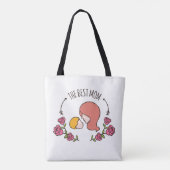 De beste Moederdag Canvas tas. Tote Bag (Achterkant)