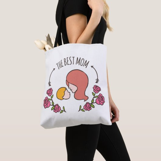 De beste Moederdag Canvas tas. Tote Bag (Dichtbij)