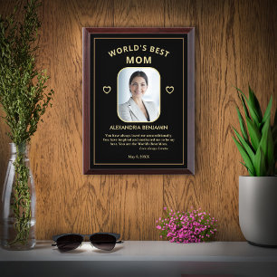 De beste Moederdag foto van mama personaliseren Troffee Gedenkplaat