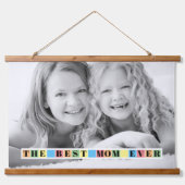 De beste Moederdag foto van moeder ooit Hangend Wandkleed (Voorkant)