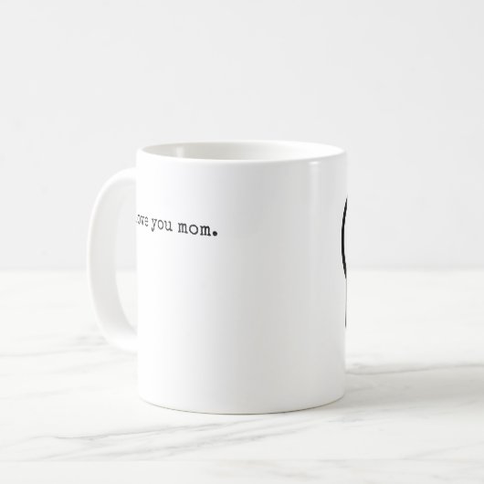 De beste Moederdag ik hou van je moeder Koffiemok (Voorkant links)